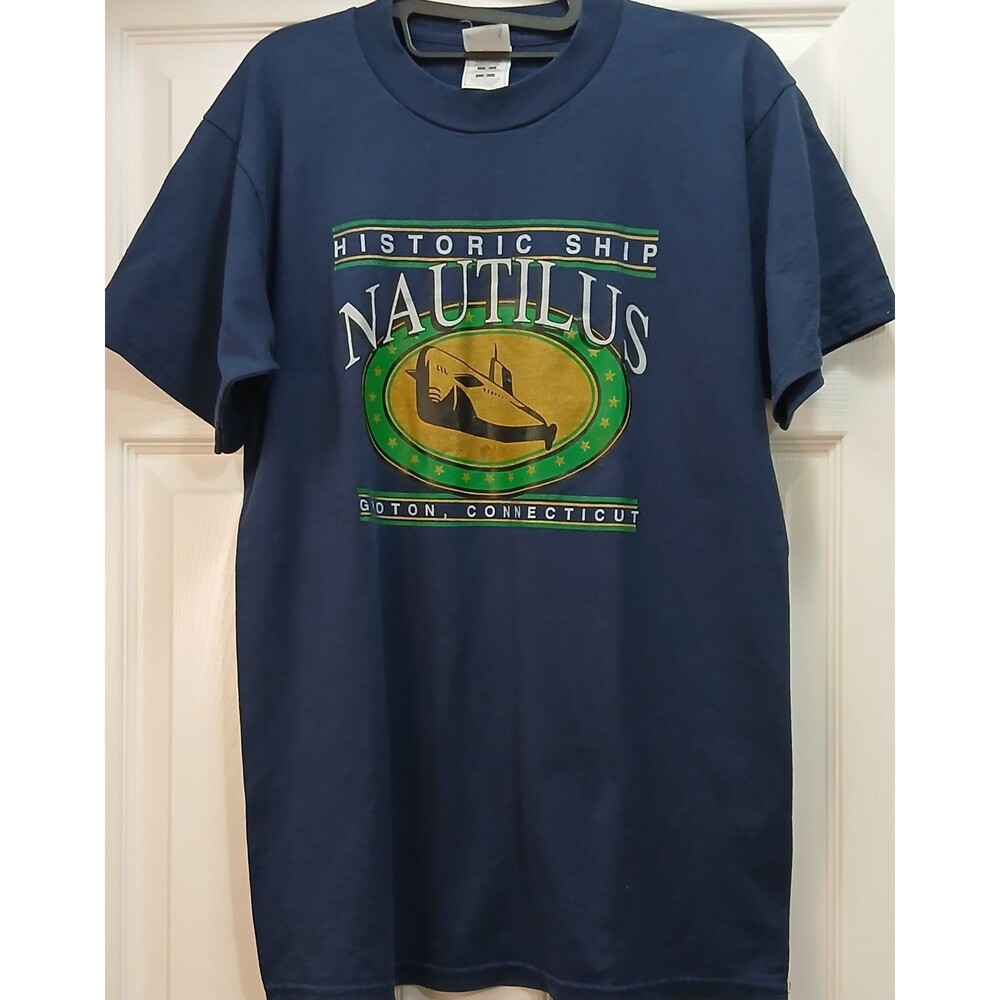 VINTAGE NAUTILUS SUBMARINE T SHIRT MENS M GROTON CT SINGLE STITCH USA